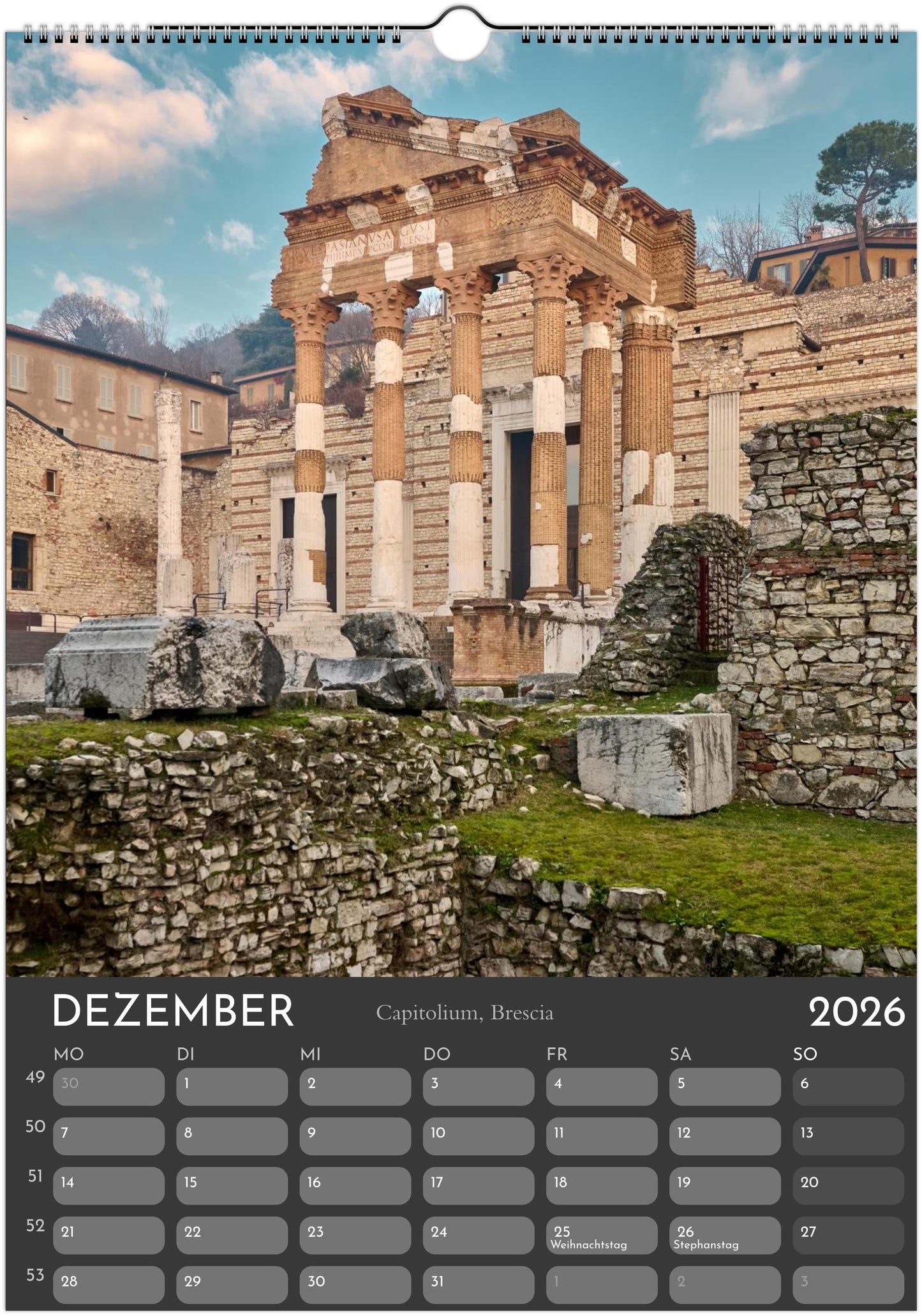 Monuments Arts Wandkalender 2026 – Architektur, Licht & Zeitgeist in Europa