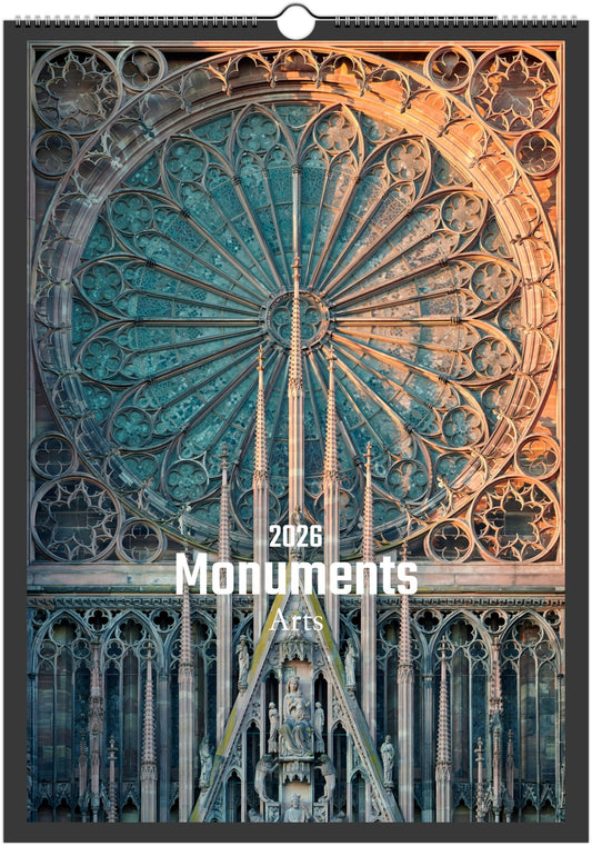 Monuments Arts Wandkalender 2026 – Architektur, Licht & Zeitgeist in Europa