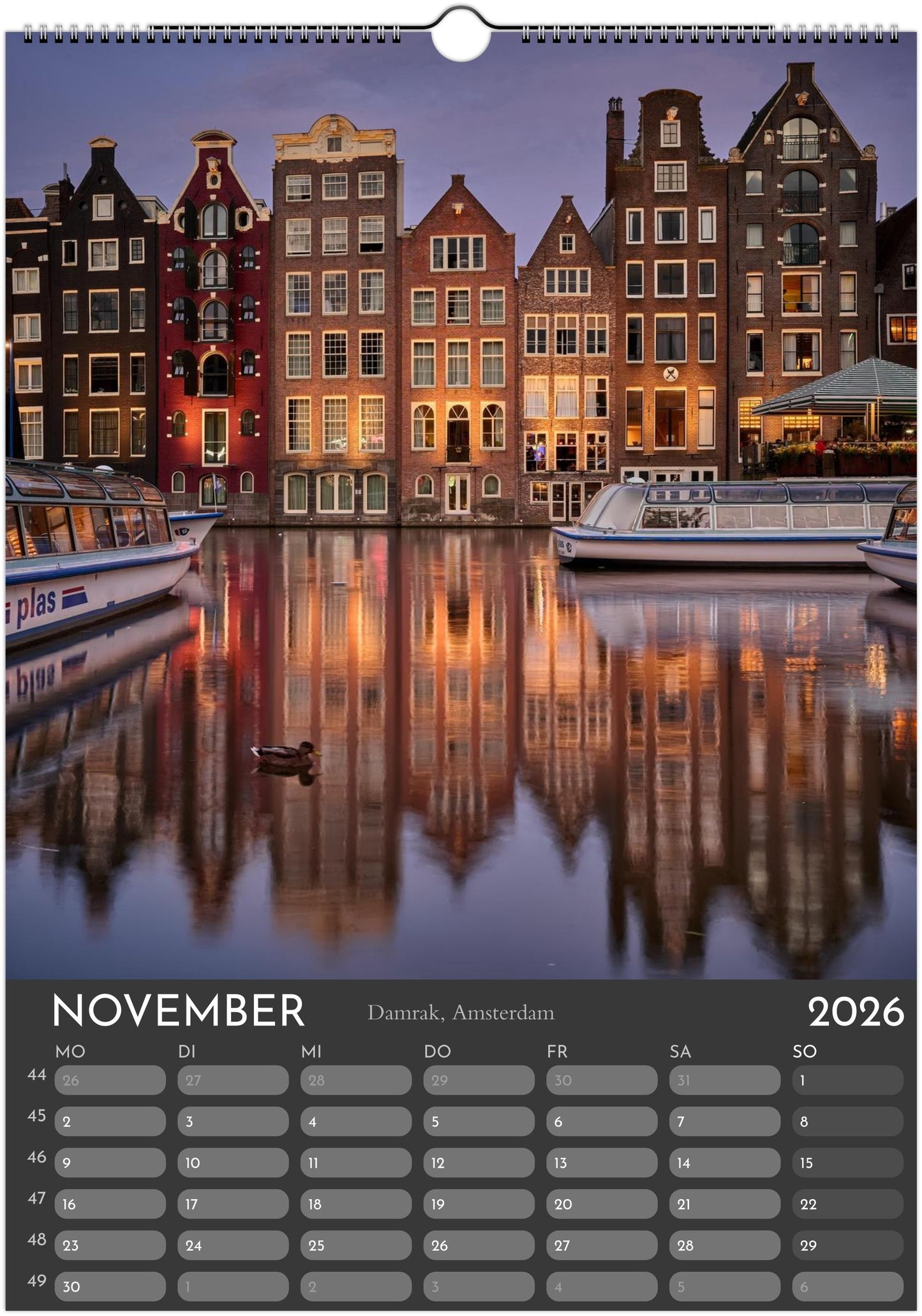 Monuments Arts Wandkalender 2026 – Architektur, Licht & Zeitgeist in Europa