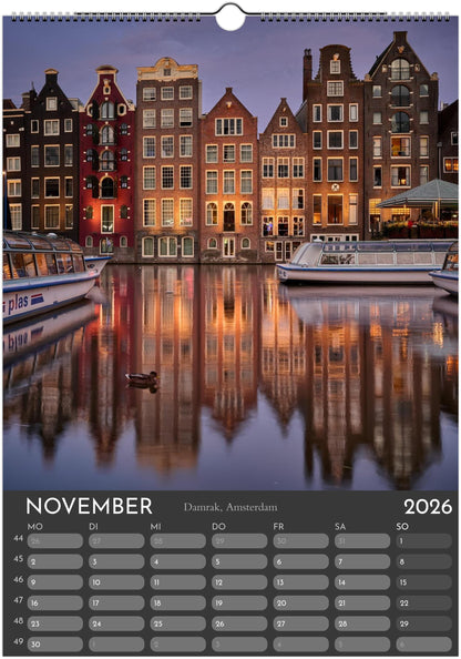 Monuments Arts Wandkalender 2026 – Architektur, Licht & Zeitgeist in Europa