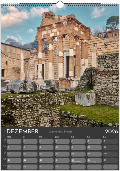 Monuments Arts Wandkalender 2026 – Architektur, Licht & Zeitgeist in Europa