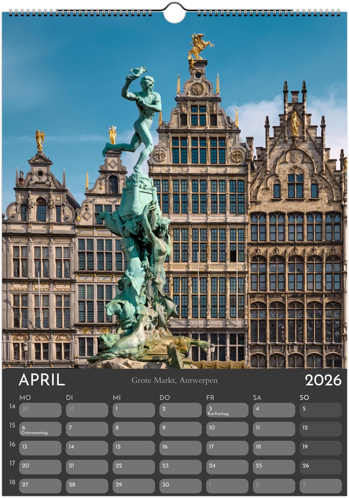 Monuments Arts Wandkalender 2026 – Architektur, Licht & Zeitgeist in Europa