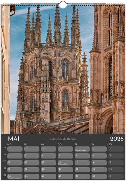 Monuments Arts Wandkalender 2026 – Architektur, Licht & Zeitgeist in Europa