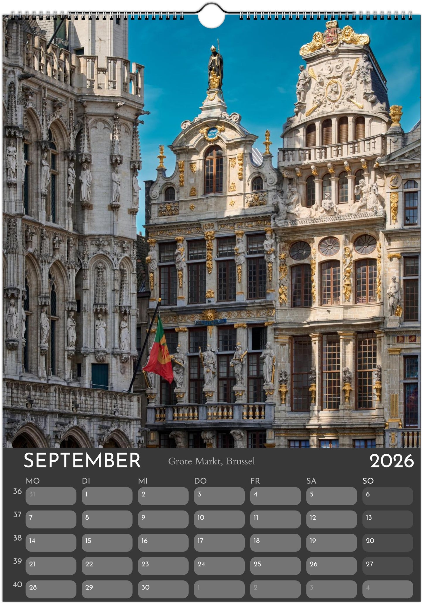 Monuments Arts Wandkalender 2026 – Architektur, Licht & Zeitgeist in Europa